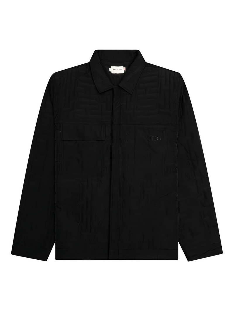 quilted H logo jacket 1