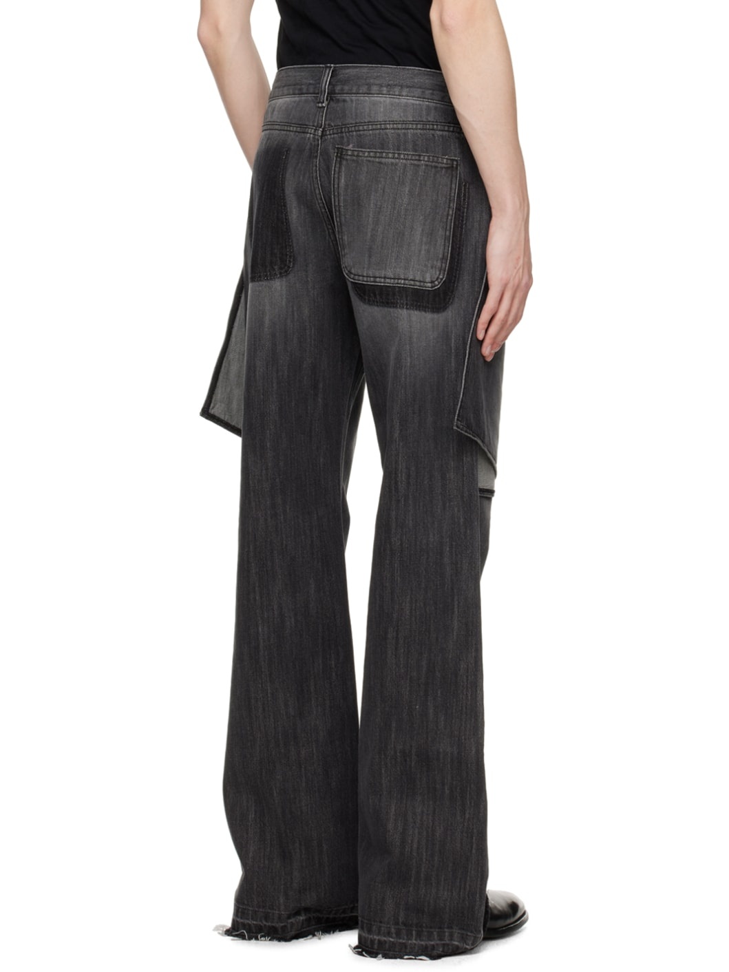 Gray Layered Jeans - 3