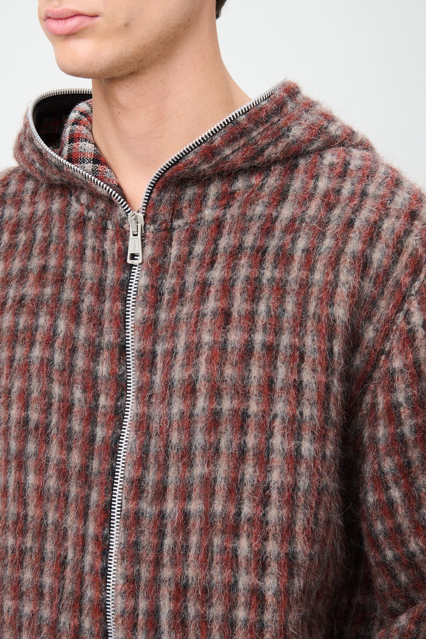 Our Legacy Full Zip Hood Boston Check | REVERSIBLE