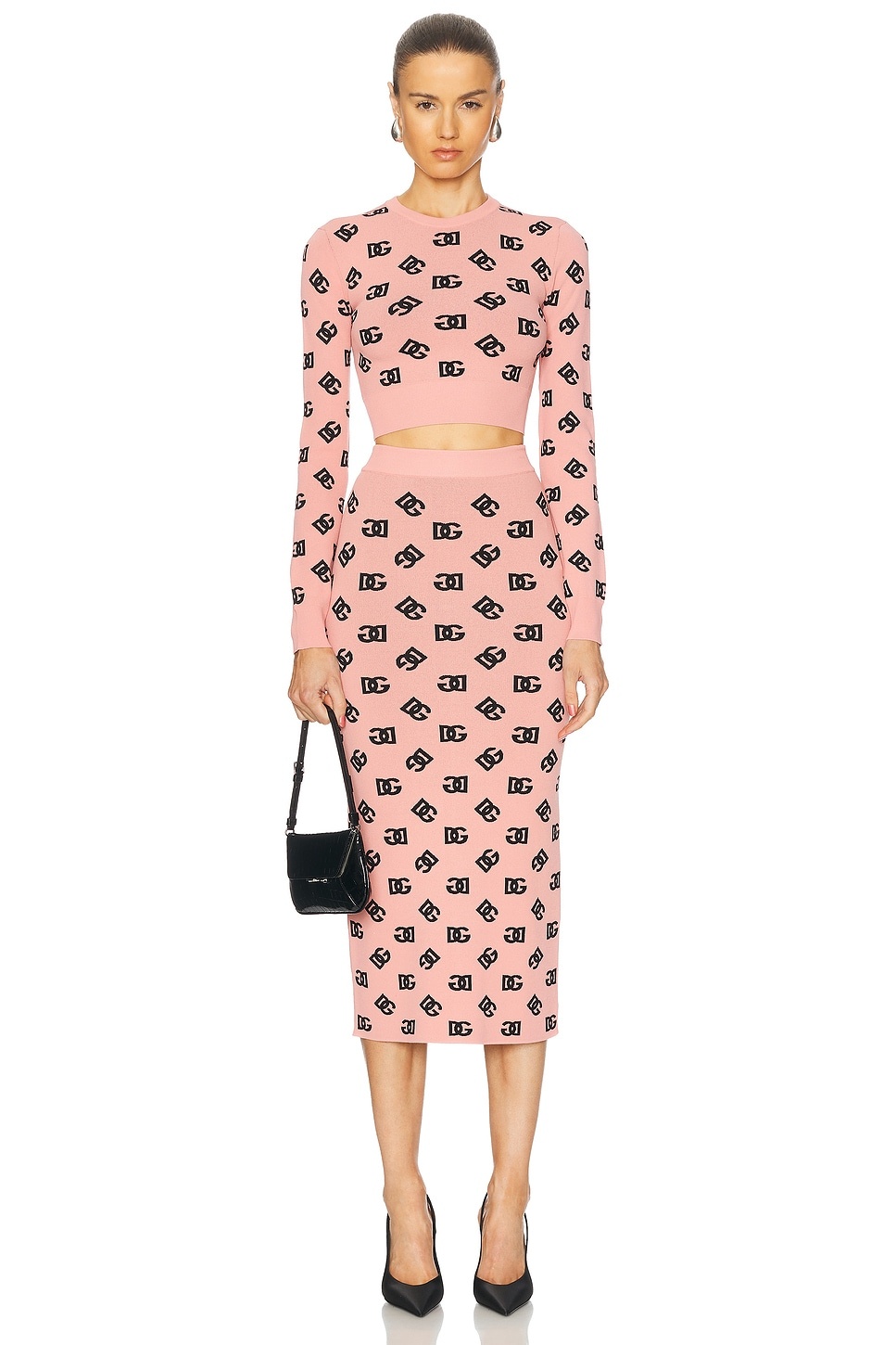 Jacquard Pencil Skirt - 5