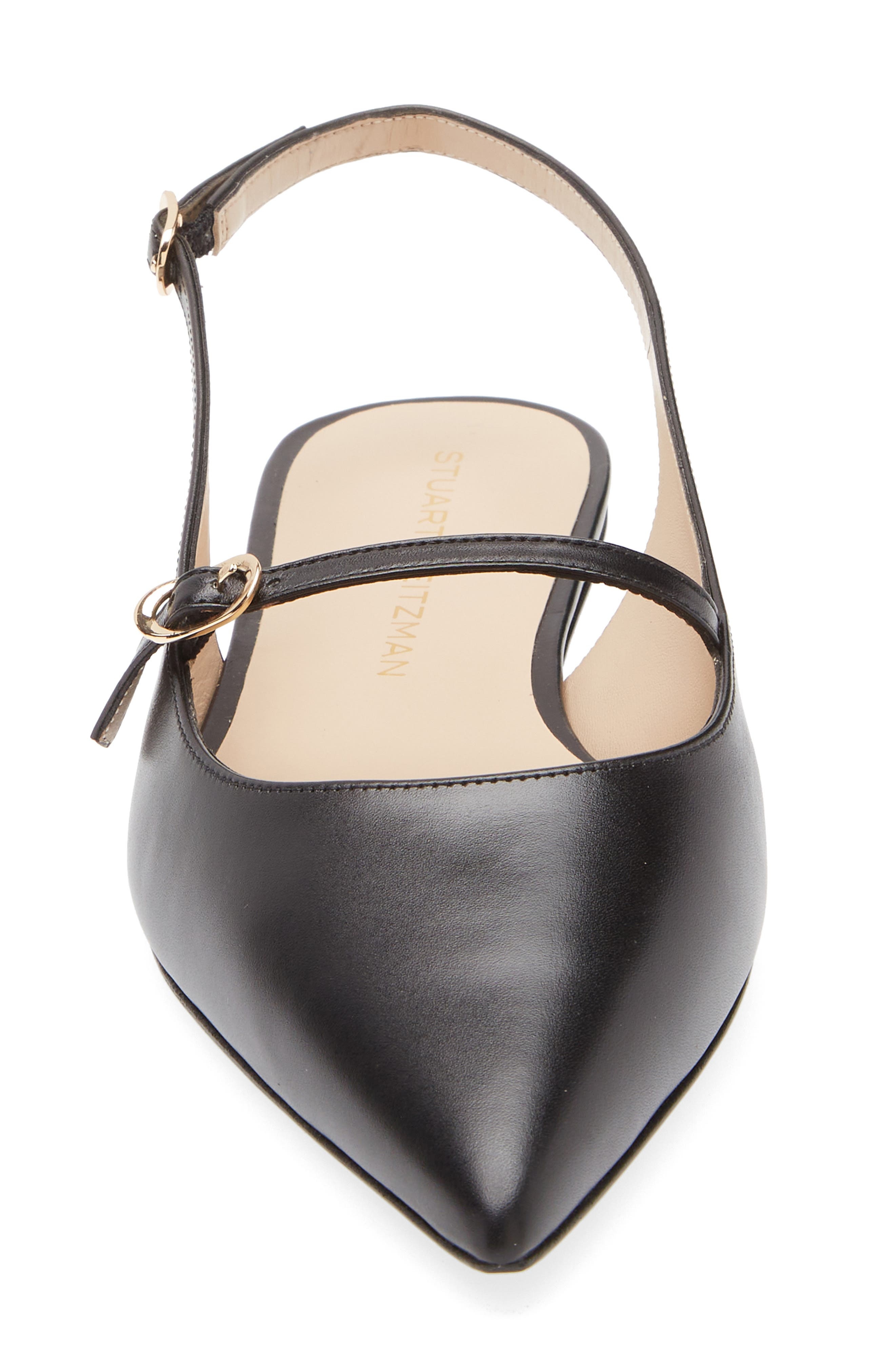 Stuart Weitzman Emilia Mary Jane Slingback Flat in Black at Nordstrom - 4