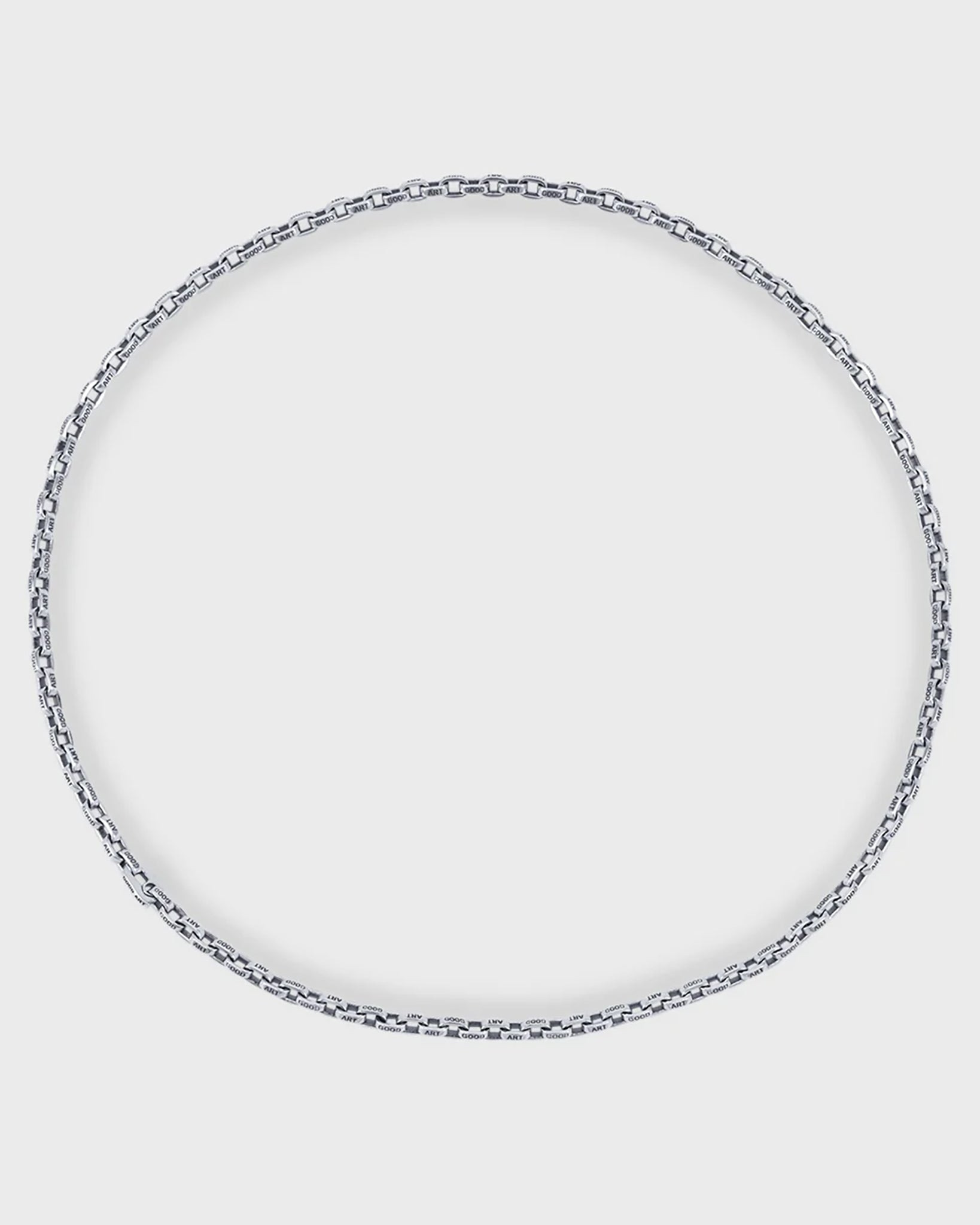 CS-PEQ-21 GOOD ART HLYWD Pequeño A Mano Necklace at 21" - Sterling Silver - 4