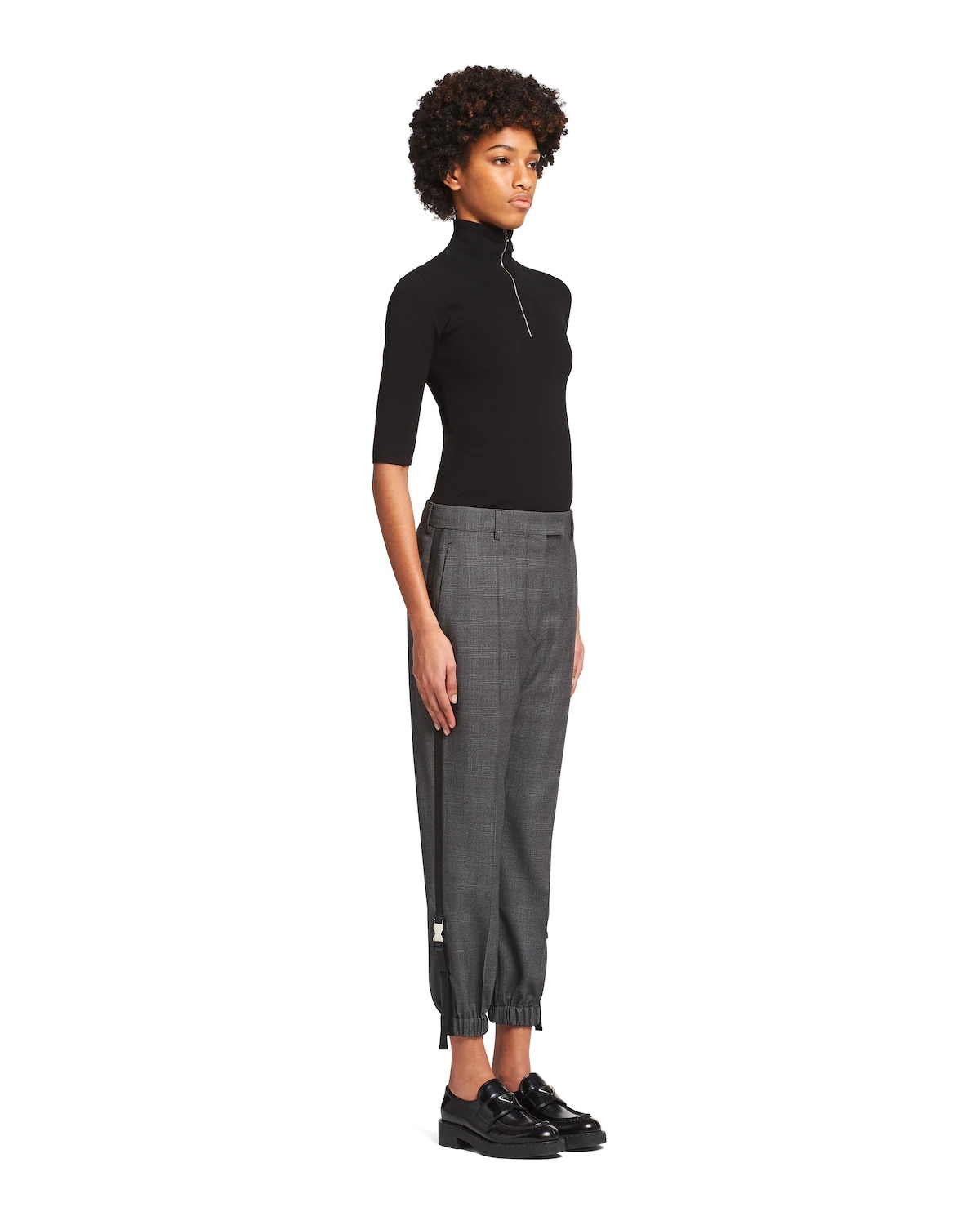 Prince of Wales check mouliné joggers - 3
