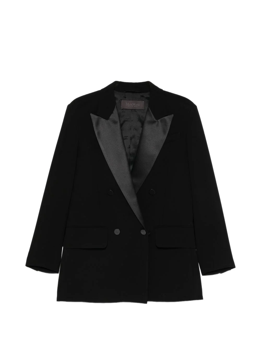 double-breasted peak-lapel blazer - 1