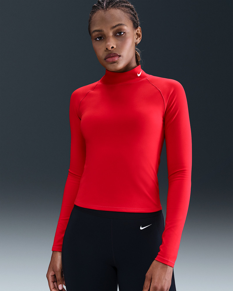Nike Pro Women's Dri-FIT Long-Sleeve Mock-Neck Top 1