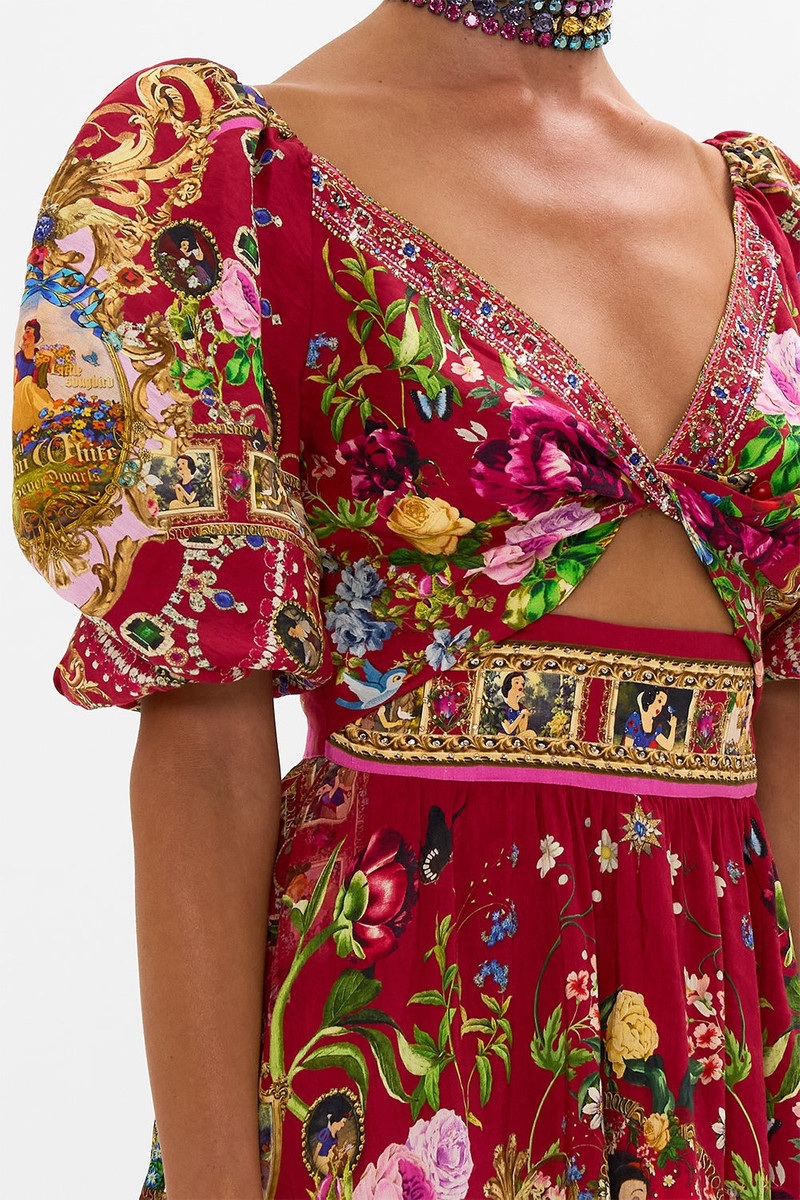 PUFF SLEEVE MINI DRESS JUST ONE BITE SNOW WHITE 6