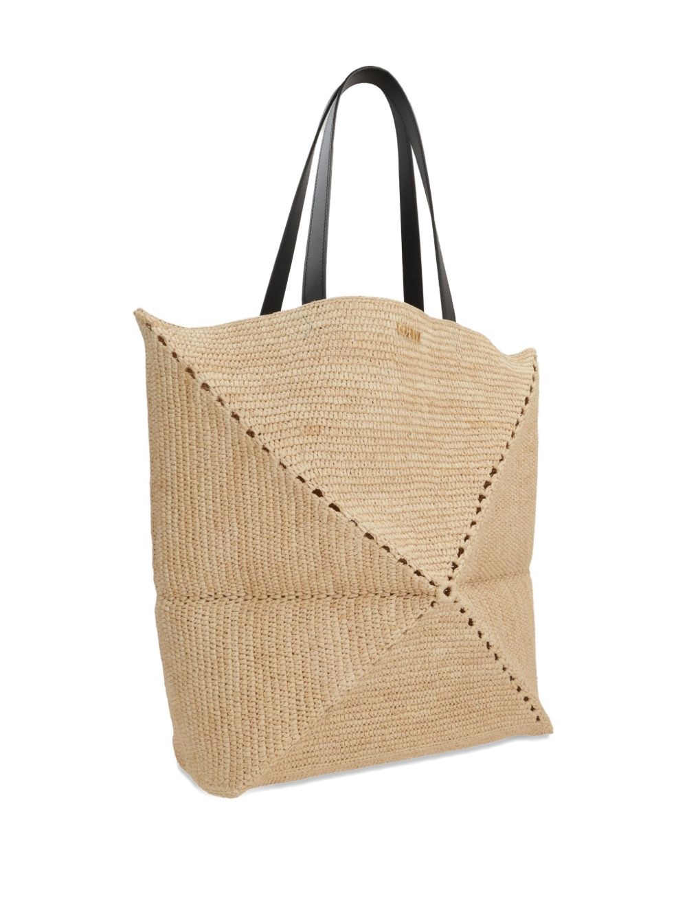 woven straw tote bag - 4