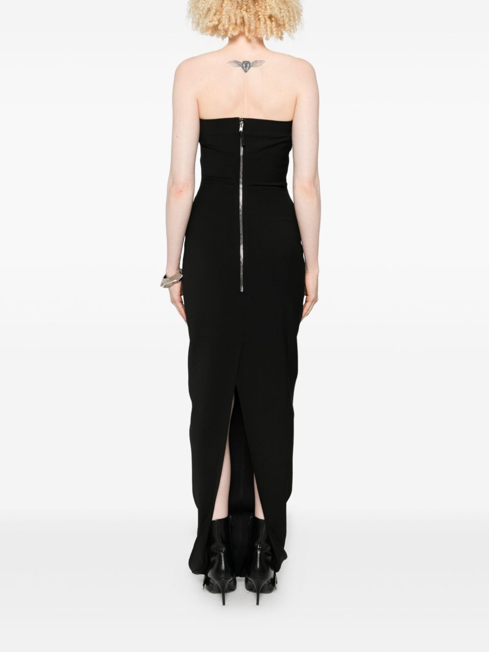 strapless fitted dress - 4