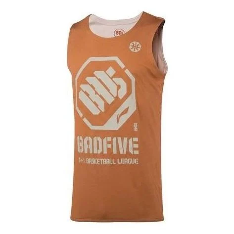 Li-Ning BadFive Logo Basketball Jersey 'Orange White' AAYQ007-7 - 1