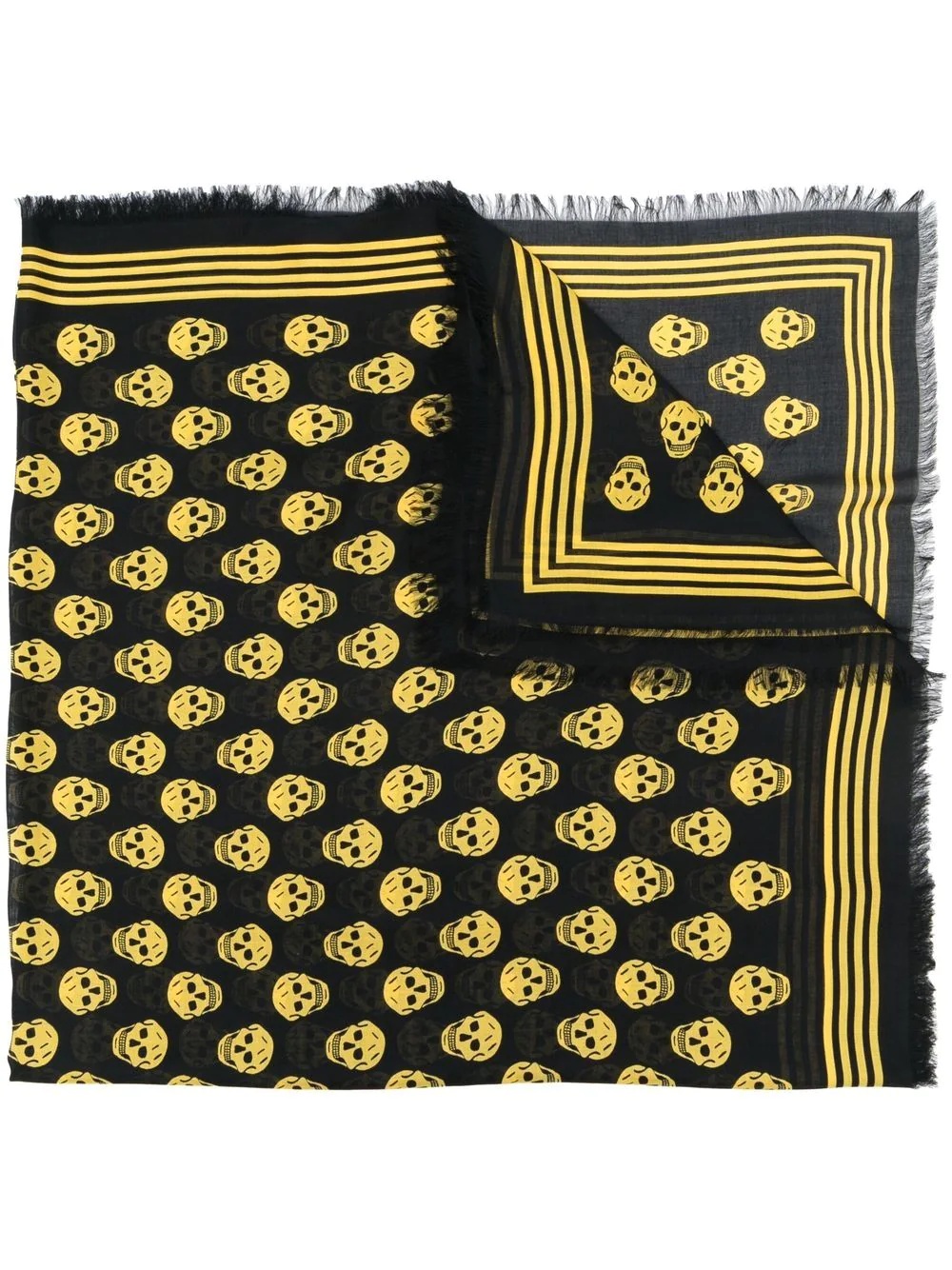 skull-print scarf - 1