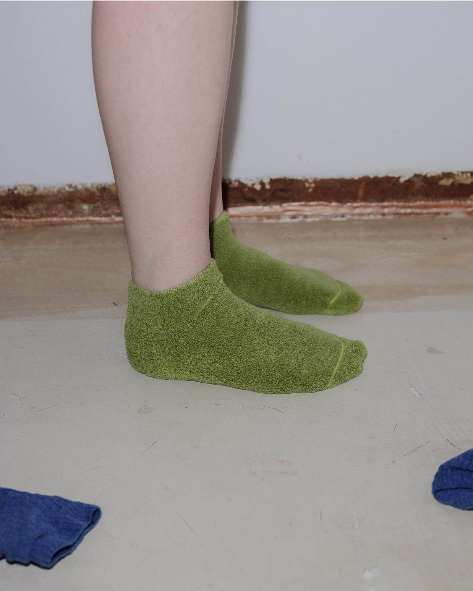 Buckle Ankle Socks - Textured Organic Cotton - 3