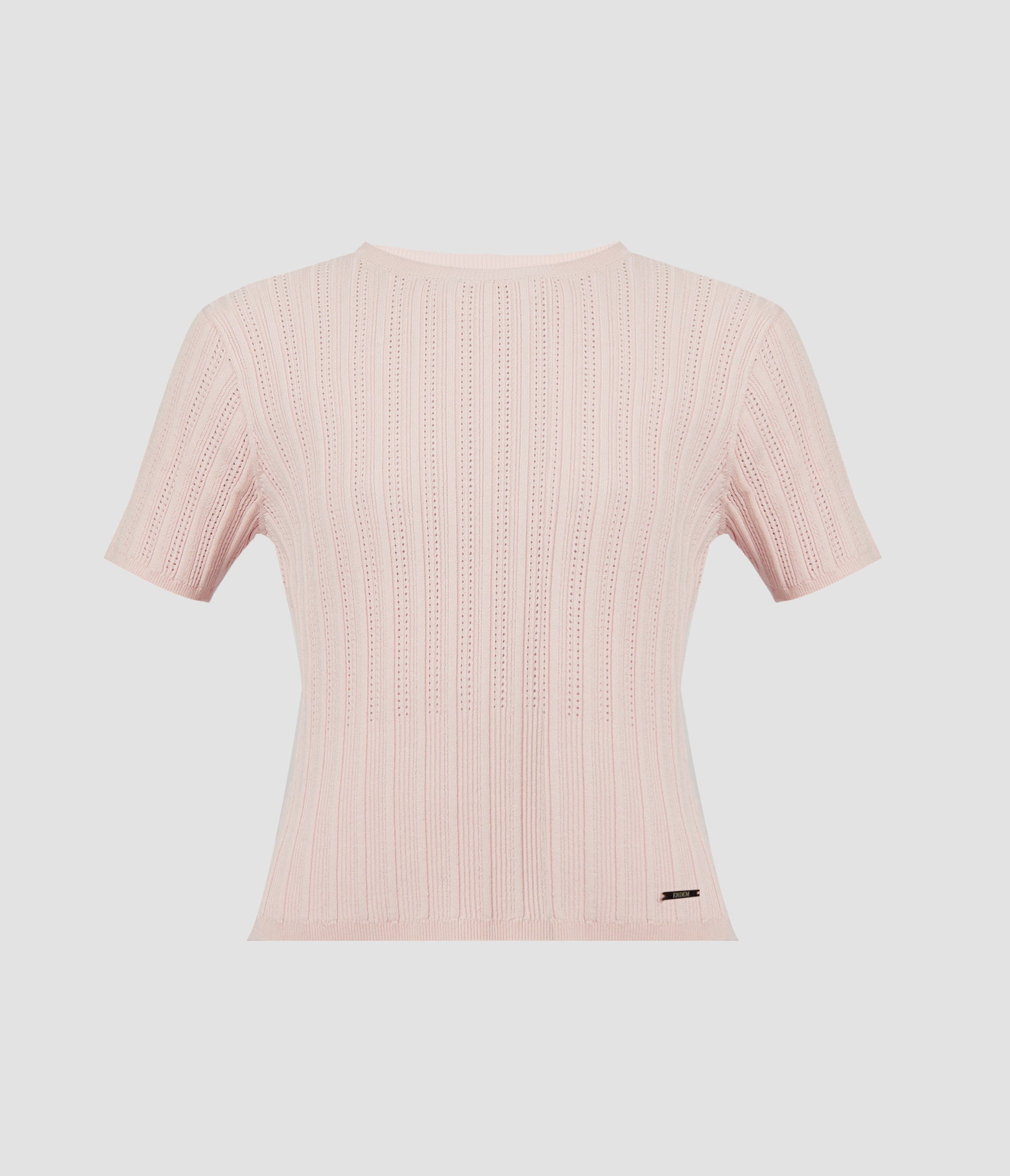CREW NECK KNIT TOP - 1