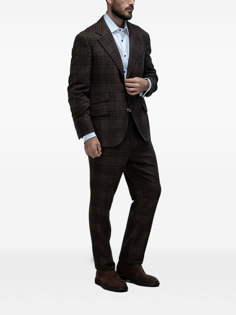single-breasted plaid suit 3