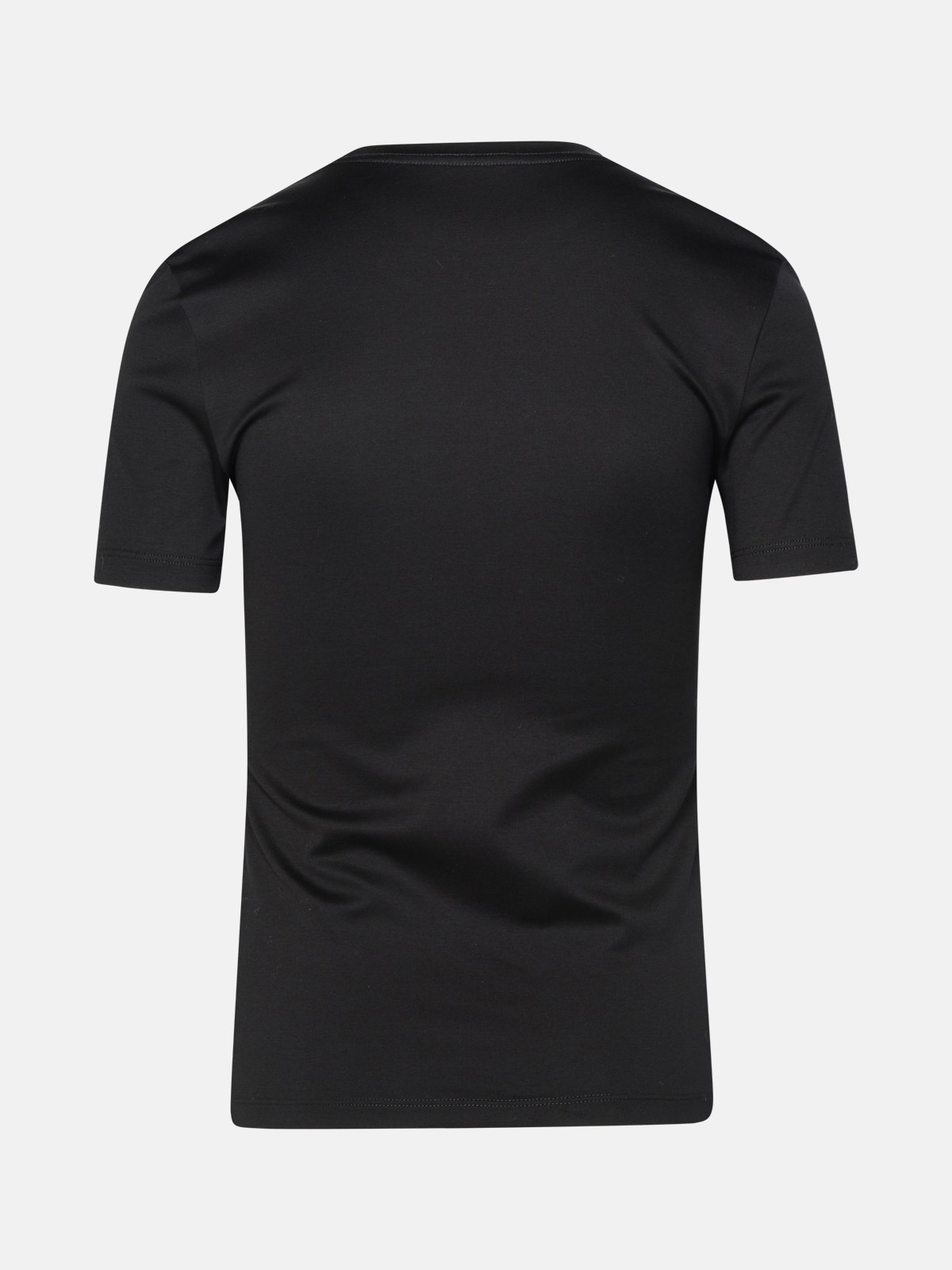 BLACK COTTON T-SHIRT - 3