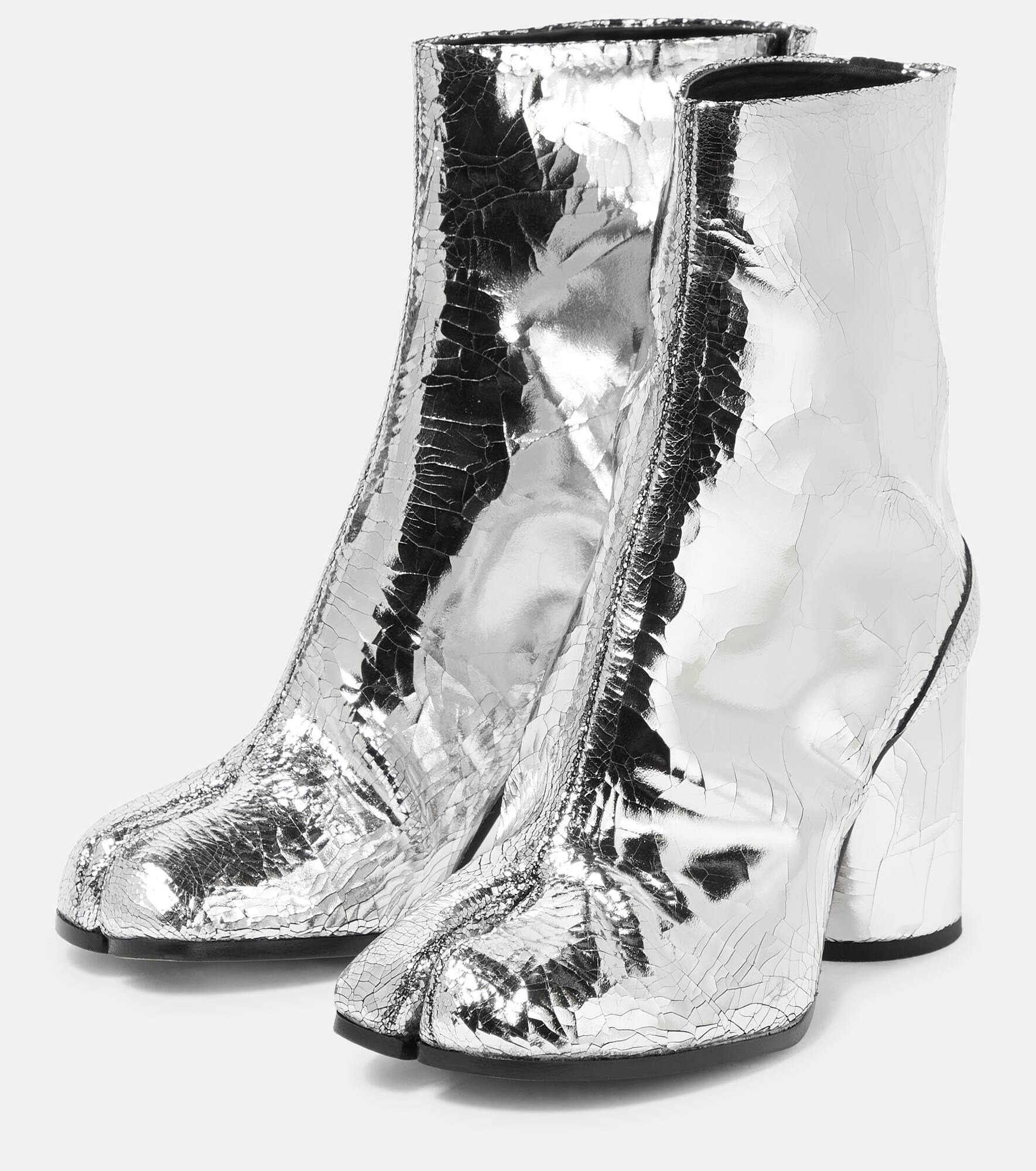 Tabi metallic leather ankle boot - 5