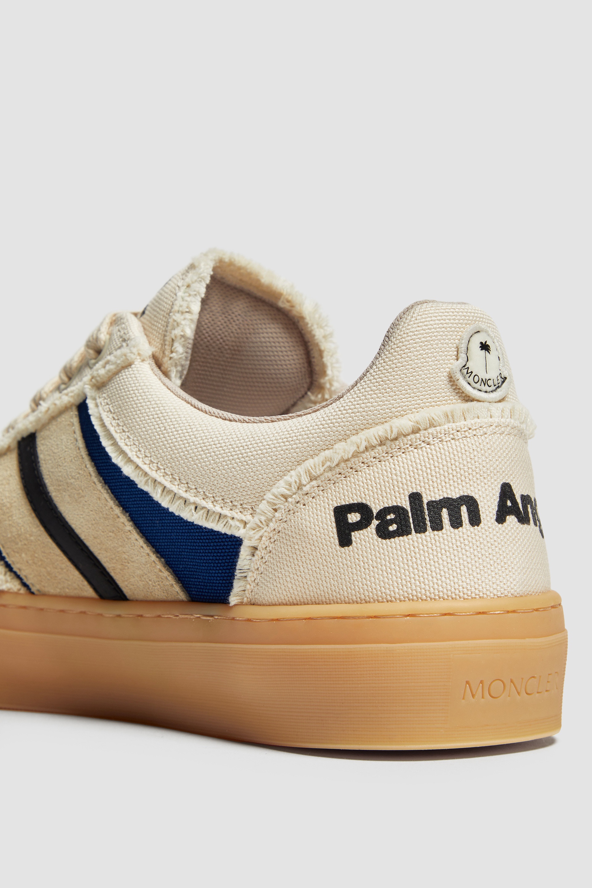 Moncler x Palm Angels Monaco2 Canvas & Suede Sneakers - 4