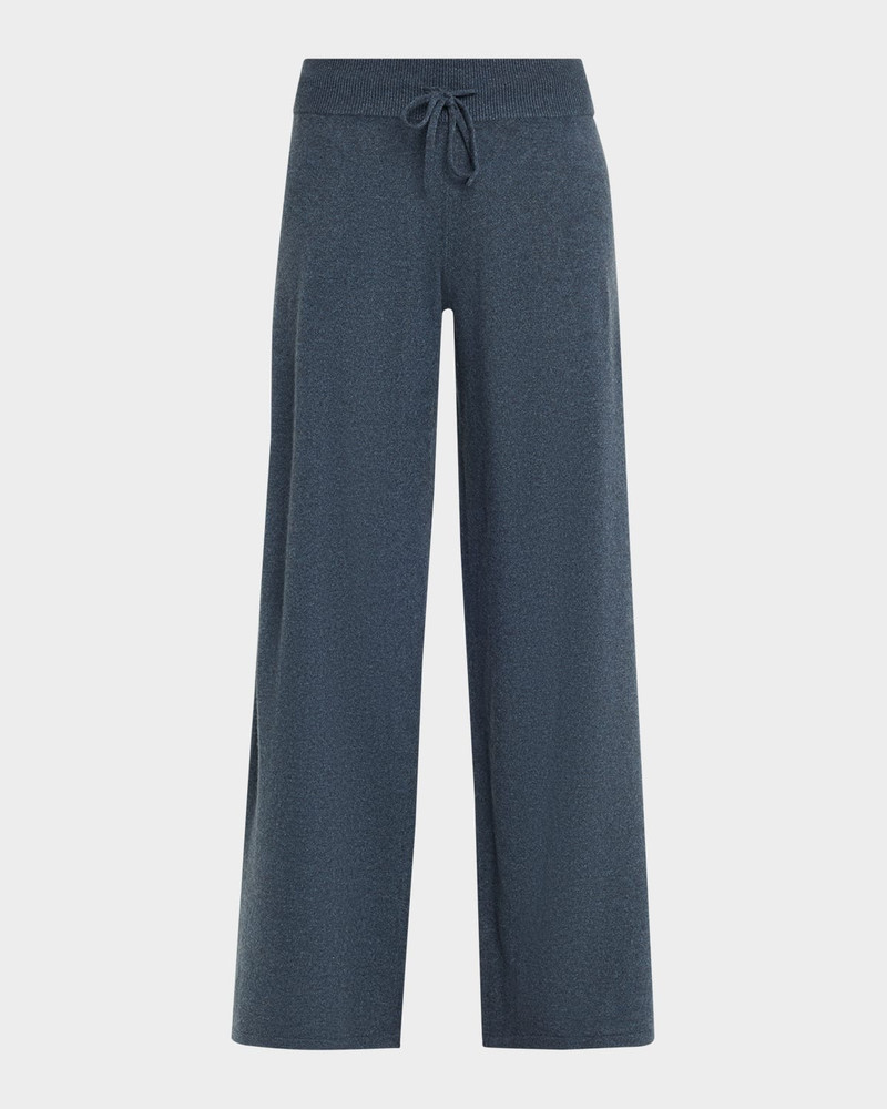 Sofi Cashmere Straight-Leg Pull-On Trousers 1