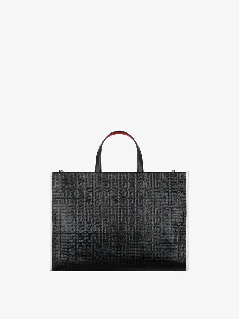 MEDIUM G TOTE OSWALD SHOPPING BAG IN 4G COATED CANVAS 4