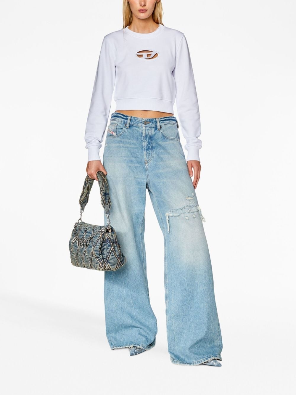 F-Slimmy-Od cropped sweatshirt - 2