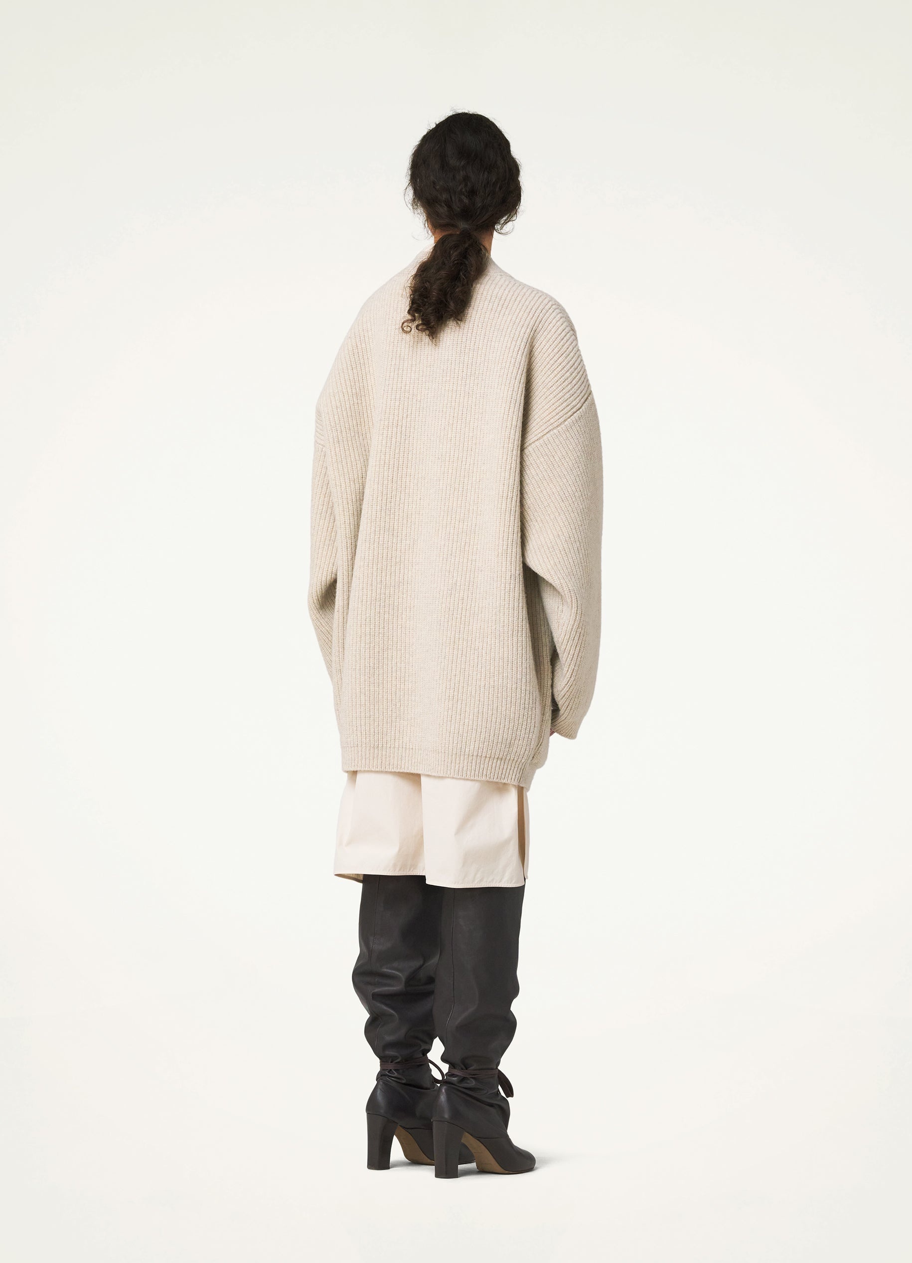 FELTED CARDIGAN COAT - 7