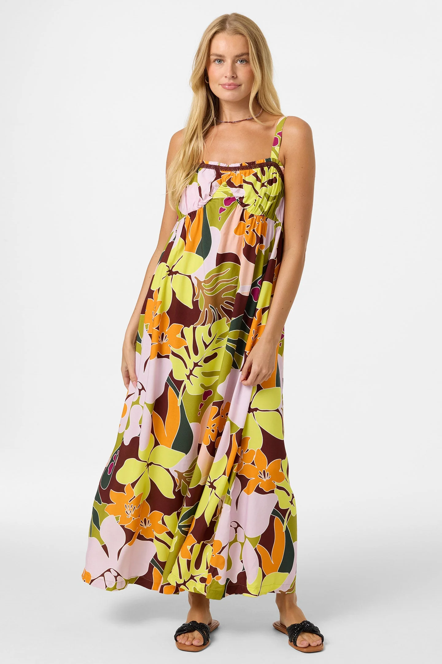Natasha Tropical Maxi Dress - 1