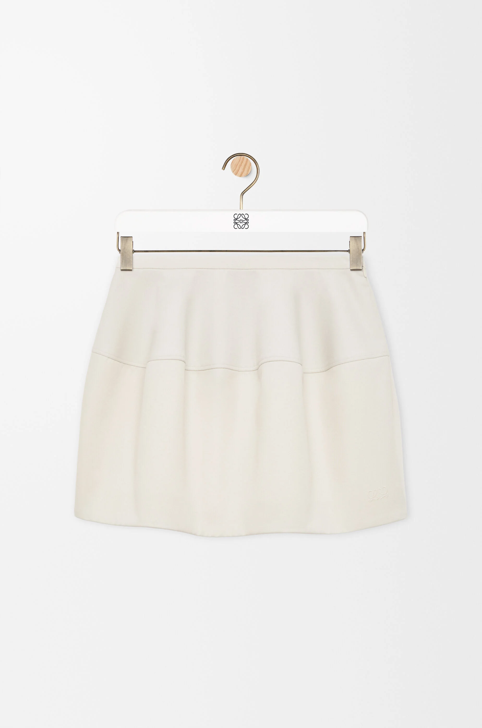 Balloon skirt in cotton and silk - 1