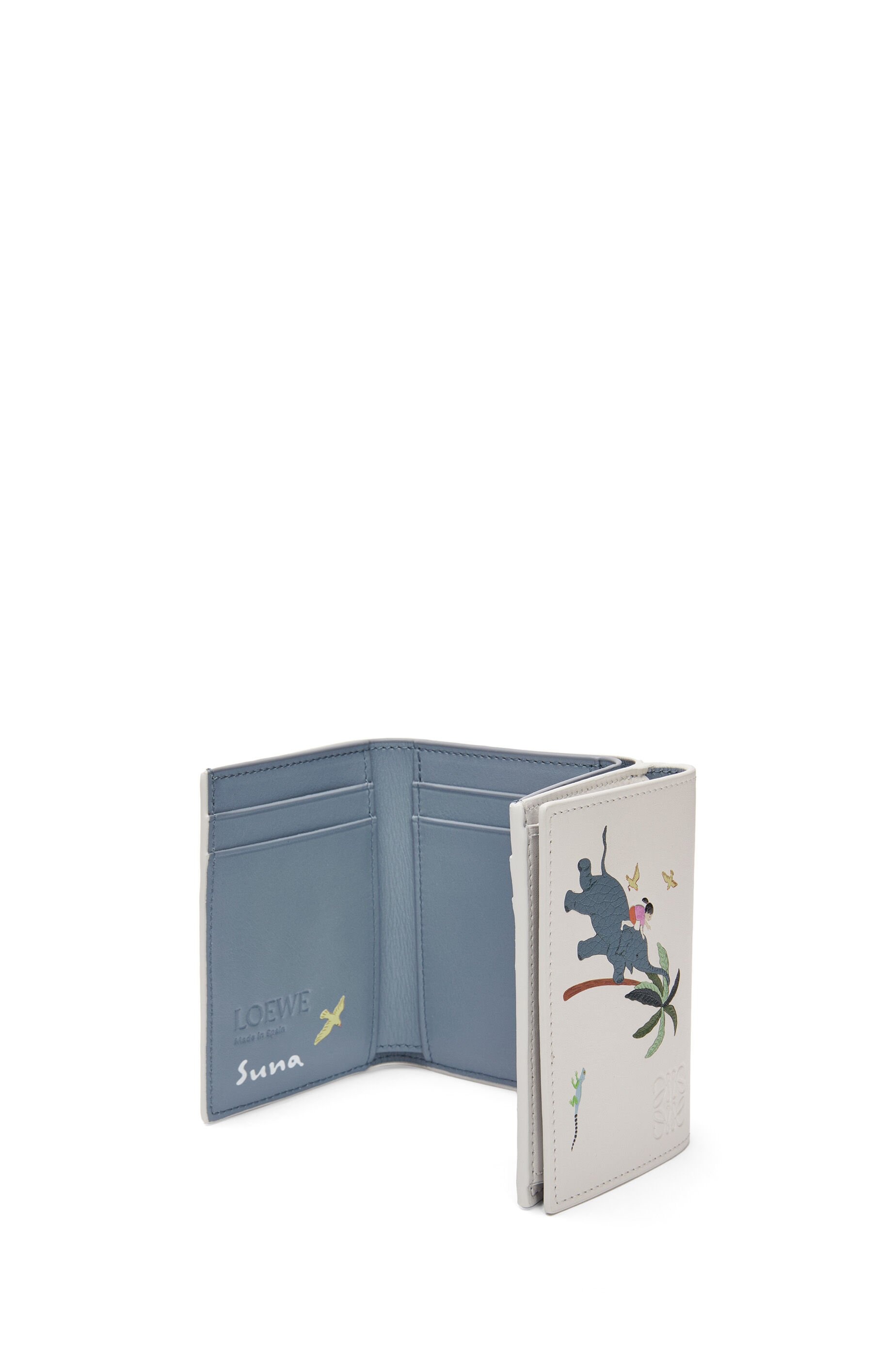 Elephant trifold wallet in satin calfskin - 4