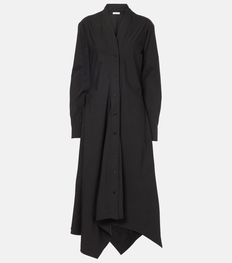 Cotton-blend jersey midi dress 1
