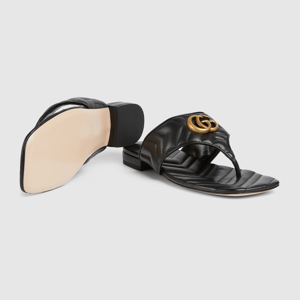 Gucci Double G Thong Sandals - 3