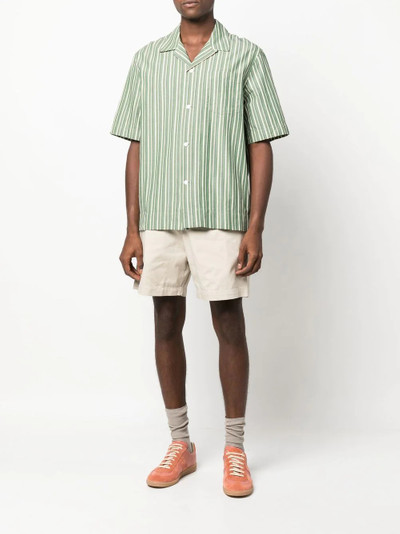 Wood Wood Johan striped short-sleeve shirt outlook