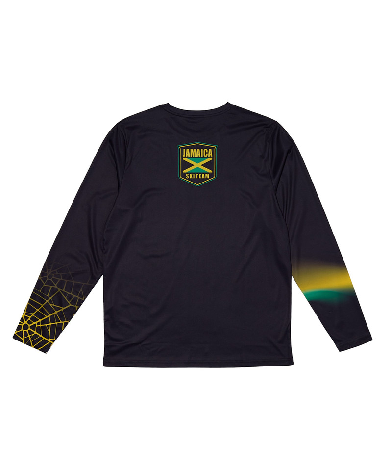 SPYDER Mens Jamaica Arc Long Sleeve Crew - Black outlook
