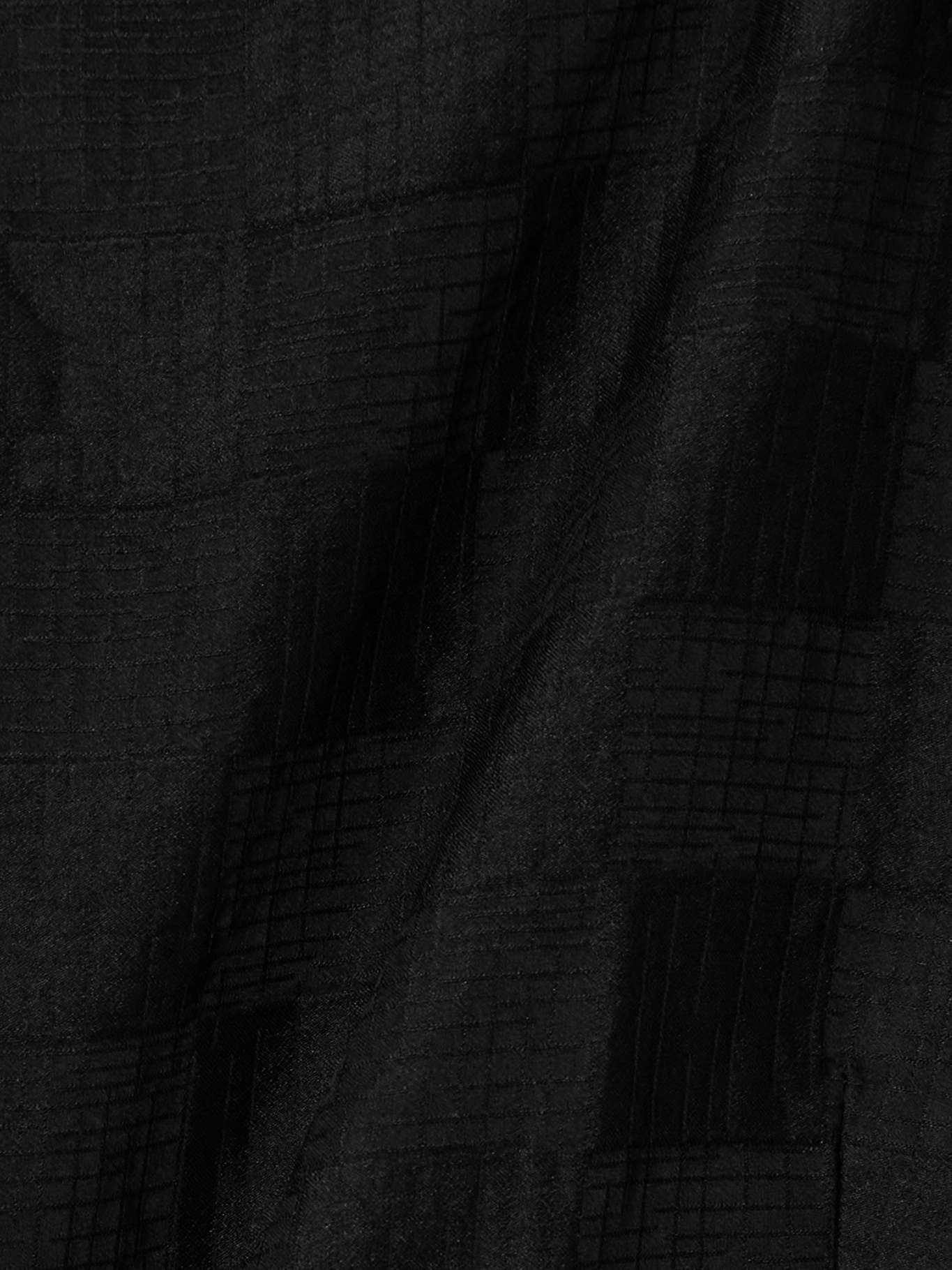 Jacquard midi dress Black - 4