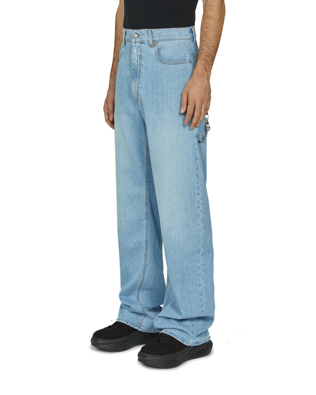 WIDE LEG JEANS WITH BUCKLE - 3