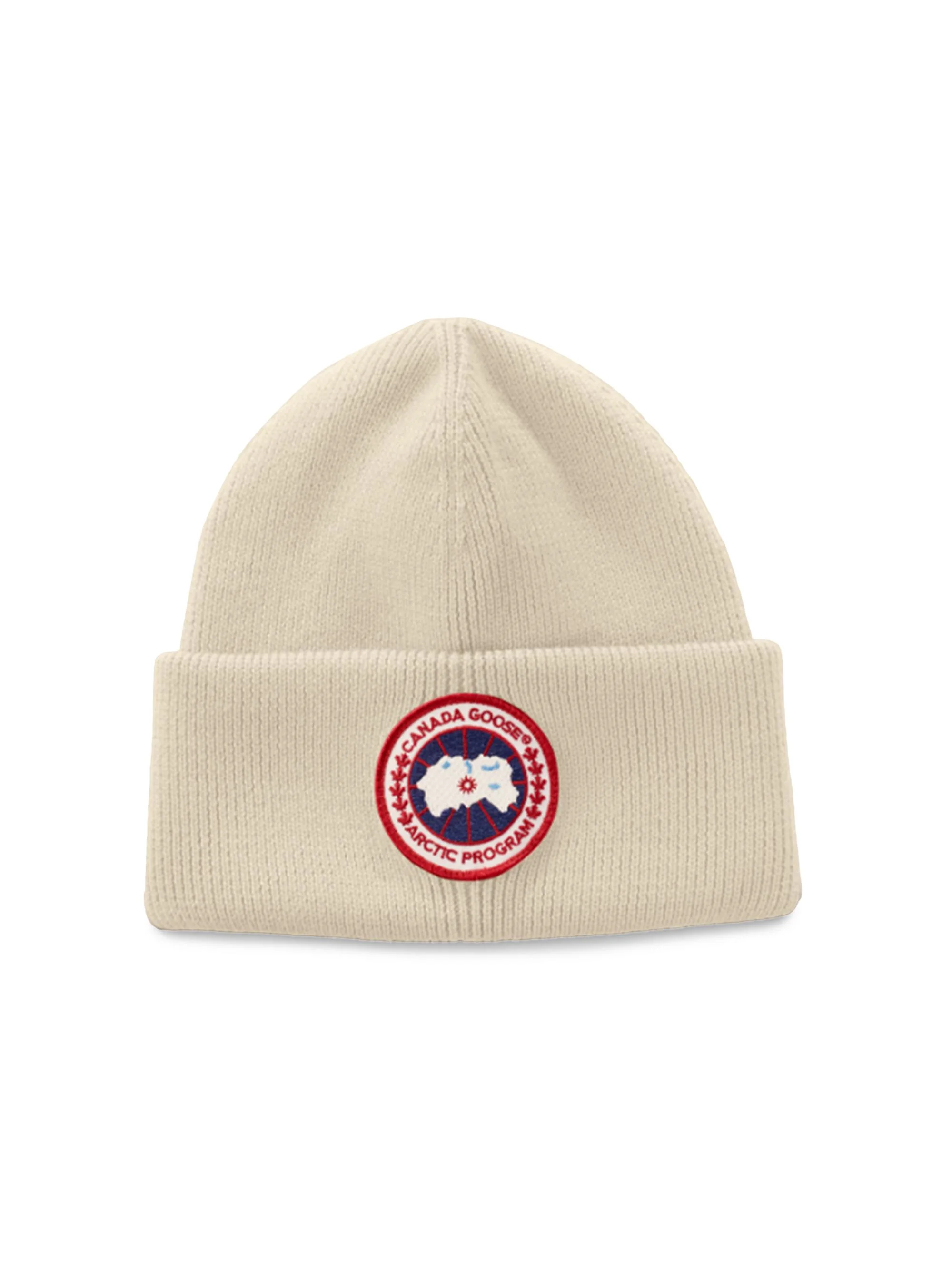 Men's Arctic Disc Wool Beanie - Cotton Grass - 1