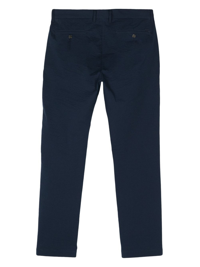 MICHAEL KORS seersucker straight-leg trousers outlook
