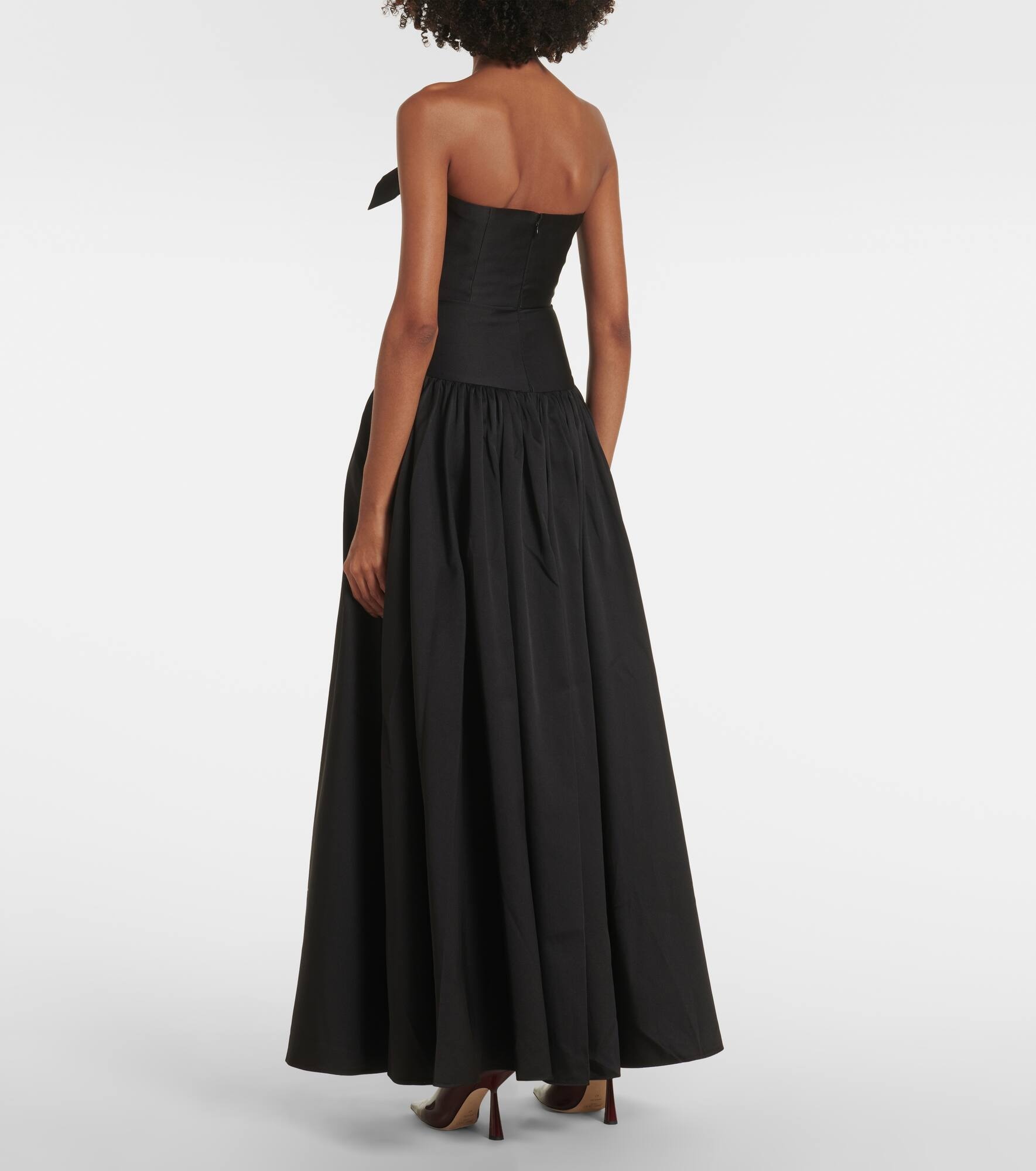 Strapless silk-blend taffeta gown - 3