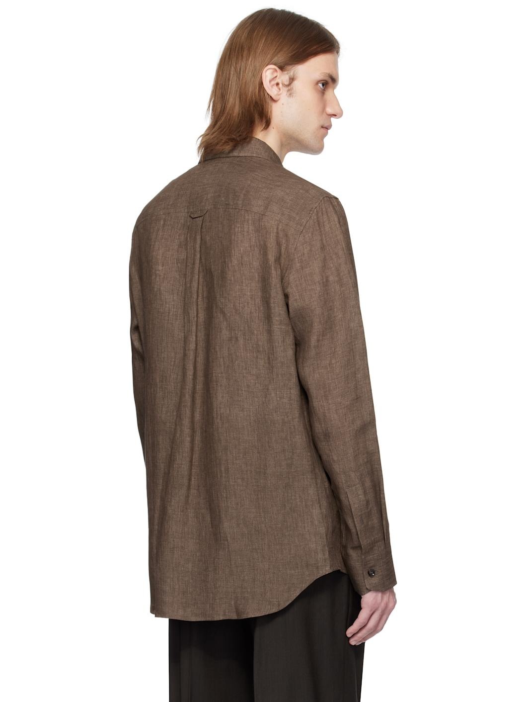 Brown Military Shirt - 3
