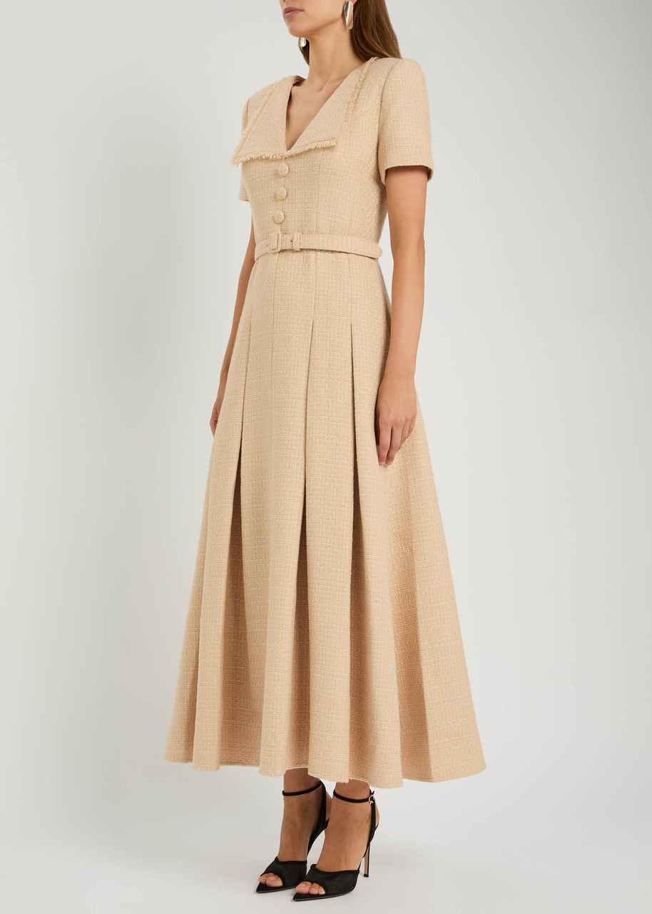 Roland Mouret Belted Bouclé Maxi Dress - 2