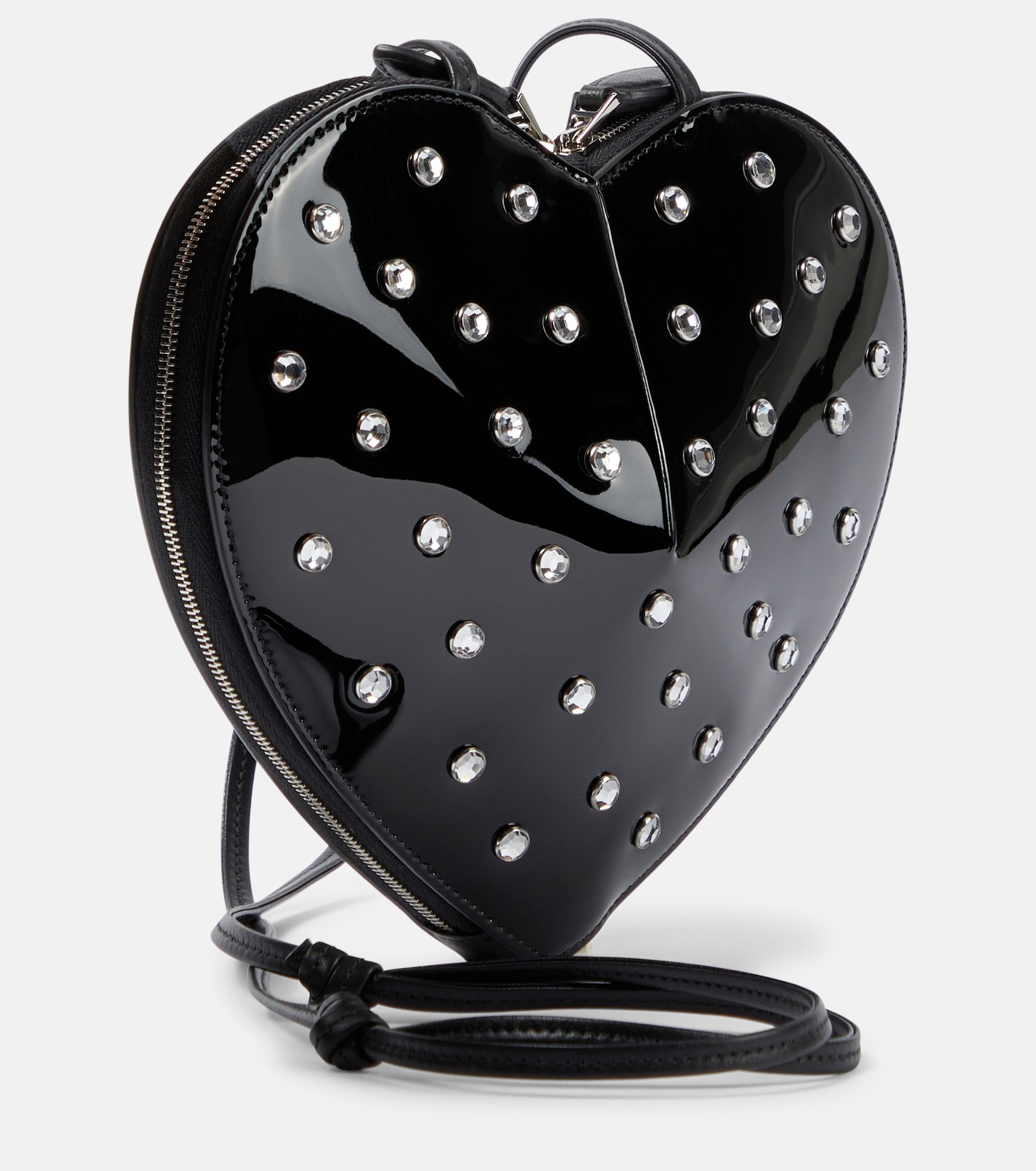 Le Cœur studded leather crossbody bag - 4