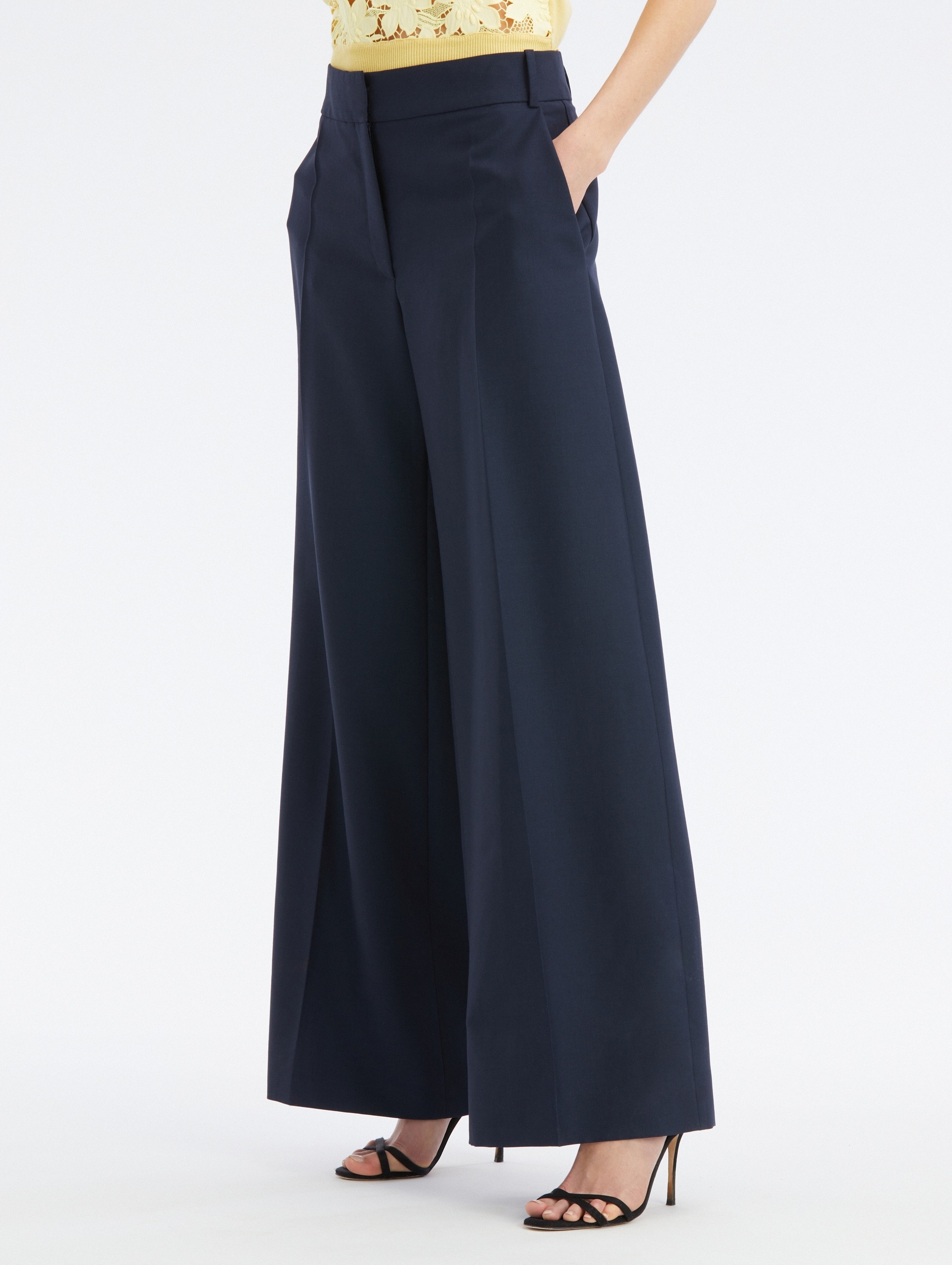 WIDE LEG ZIP FRONT PANT - 3