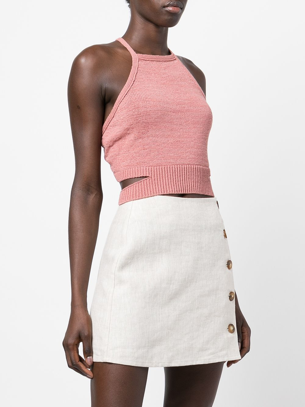 Nan tie-fastening knitted top - 3