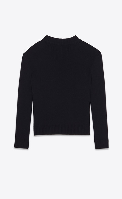 SAINT LAURENT high-neck sweater with buttons outlook