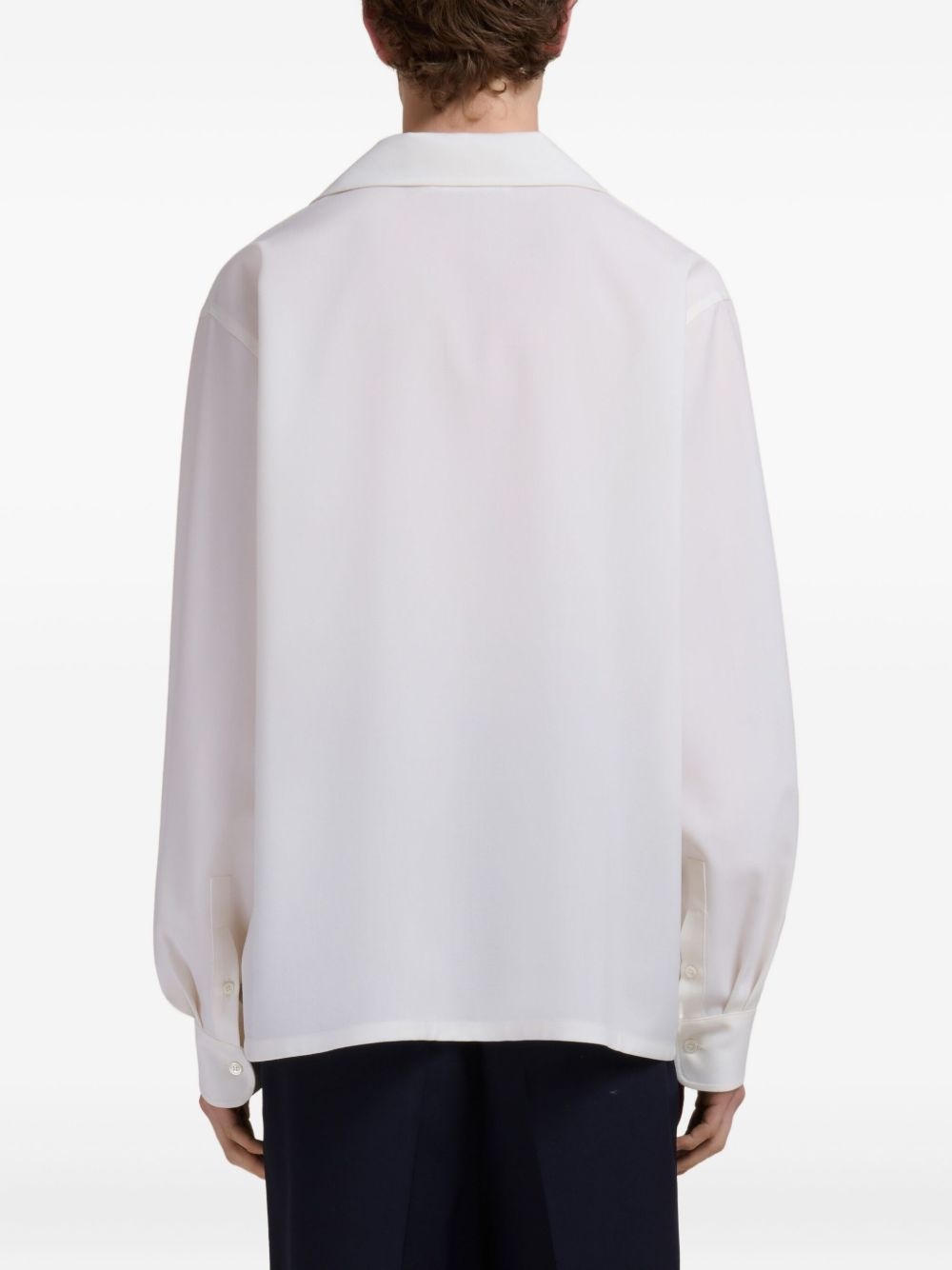 patch pockets button-up shirt - 4