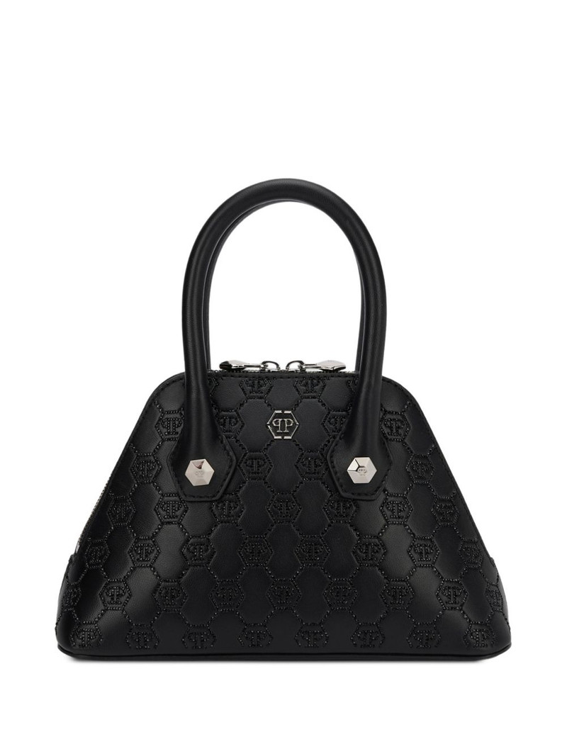 small Majestic monogram rhinestone handle bag 1