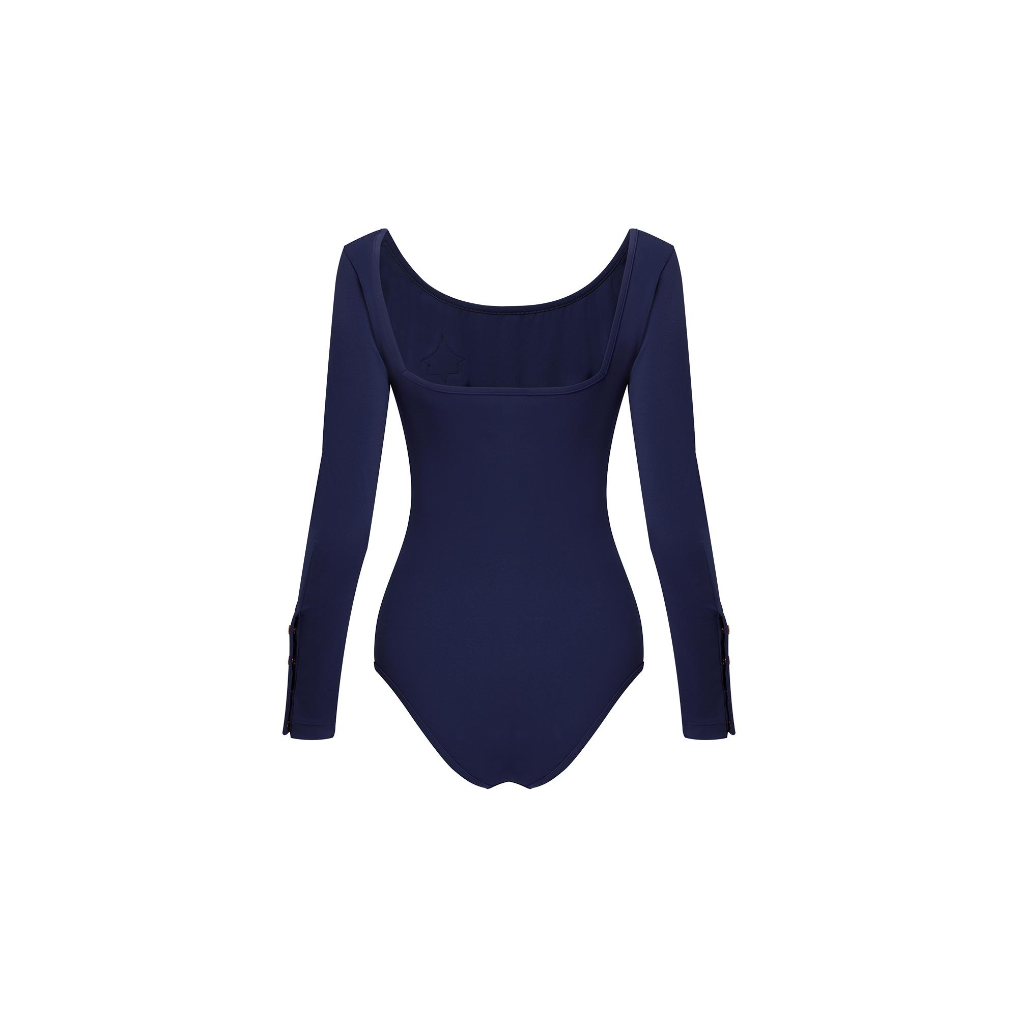 Long Sleeved One-Piece Swimsuit - 3