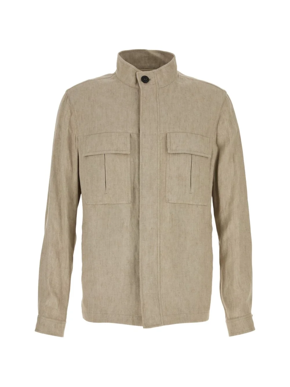 buttoned flap-pocket jacket - 1