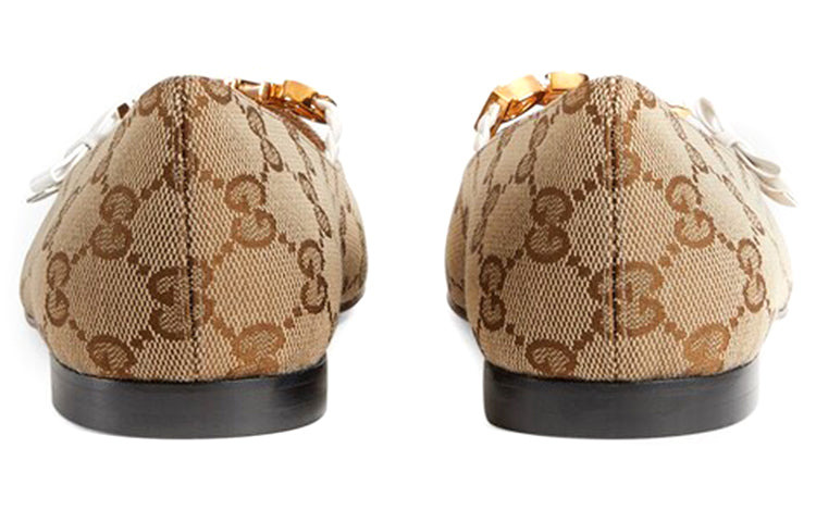 (WMNS) Gucci ballet flat 'Beige' 677405-KY980-9770 - 4