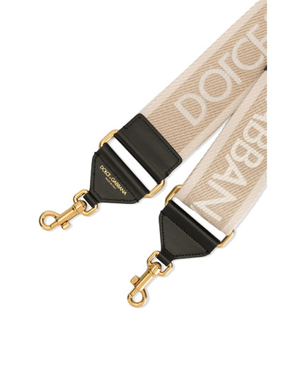 Dolce & Gabbana logo print bag strap outlook