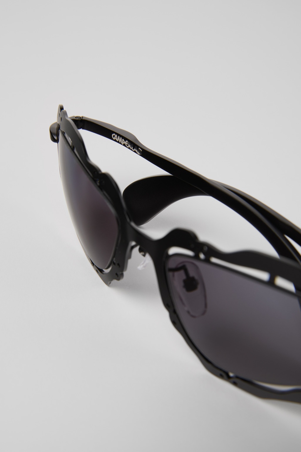 Black Matte NOPEA Metal Sunglasses - 6