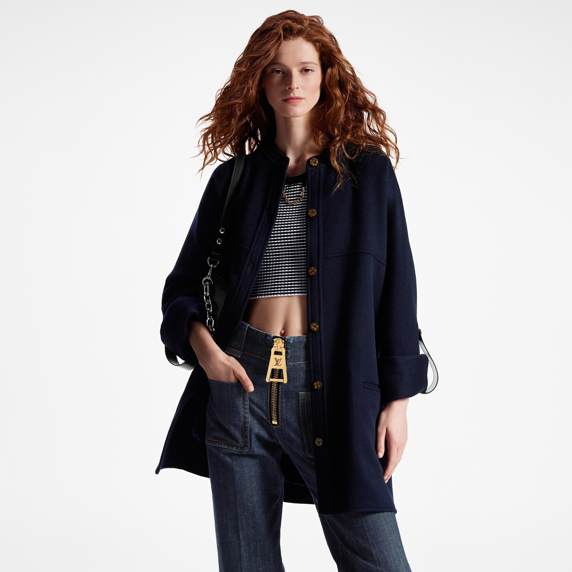 Boxy Button-Up Coat - 5